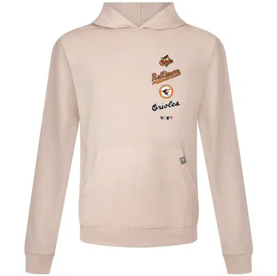 Levelwear Cream Baltimore Orioles Base Line Pullover Hoodie