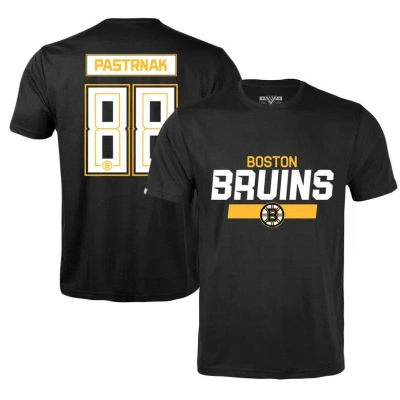 Levelwear Men's  David Pastrnak Black Boston Bruins Richmond Player Name And Number T-shirt