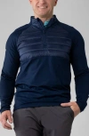 Levelwear Frequency Quarter Zip Pullover In Blue