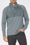 Levelwear Frequency Quarter Zip Pullover In Gray