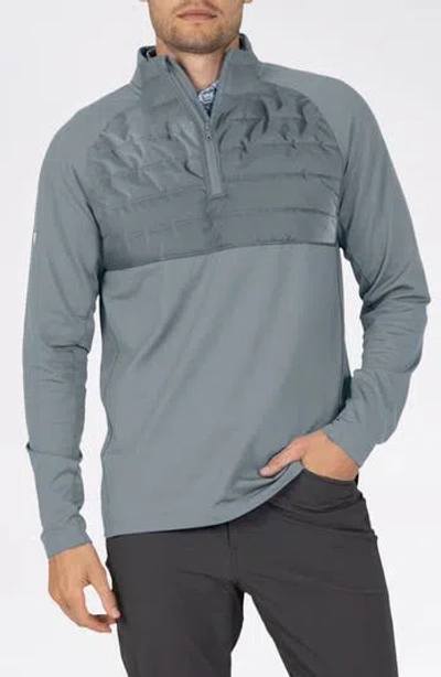 Levelwear Frequency Quarter Zip Pullover In Gray