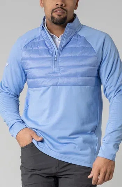 Levelwear Frequency Quarter Zip Pullover In Burgundy