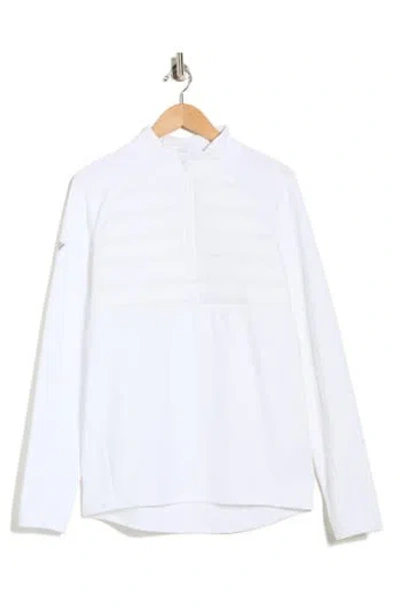 Levelwear Frequency Quarter Zip Pullover In White