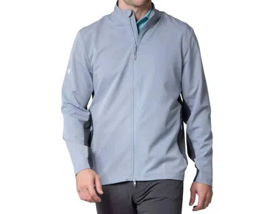 Levelwear Harrington Jacket In Pebble/charcoal In Blue