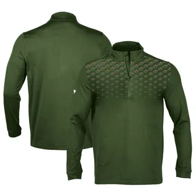 Levelwear Men's  Hunter Green Minnesota Wild Nhl X Pga Scout Midlayer Quarter-zip Pullover Top