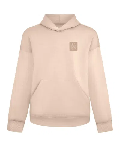 Levelwear Men's And Women's Khaki Vegas Golden Knights Tri-blend Luxe Signature Hoodie