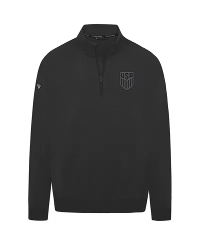 Levelwear Men's Black Usmnt Murray Quarter-zip Sweatshirt