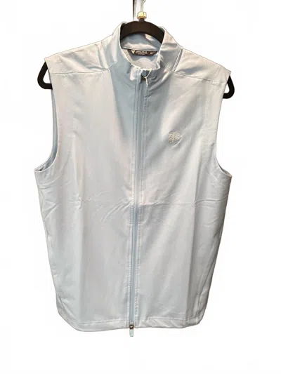 Levelwear Men's Collared Vest In Powder Blue In Gray