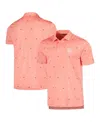 Levelwear Coral Usmnt Groove Performance Polo In Coral