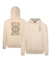 Levelwear Cream Boston Bruins Contact Stamp Pullover Hoodie In Cream