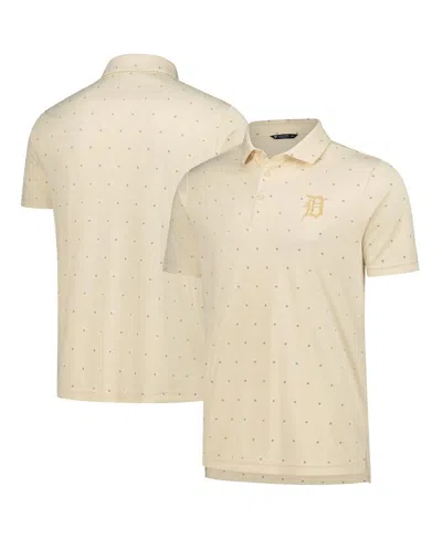 Levelwear Men's Cream Detroit Tigers Vision Polo Shirt In Gray