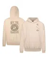 Levelwear Men's Cream New York Rangers Contact Stamp Pullover Hoodie In Neutral