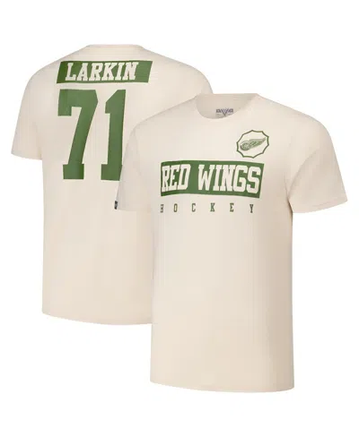 Levelwear Men's Dylan Larkin Khaki Detroit Red Wings 2024 Nhl Military Appreciation Richmond Delta Player Name In Brown
