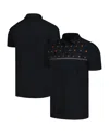 Levelwear Men's  Black San Francisco Giants Sector Batter Up Raglan Polo Shirt In Black