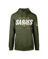 Levelwear Men's  Olive Buffalo Sabres Podium Fleece Pullover Hoodie In Olive