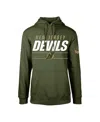 Levelwear Men's  Olive New Jersey Devils Podium Fleece Pullover Hoodie In Olive