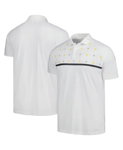 Levelwear Men's  White San Diego Padres Sector Batter Up Raglan Polo Shirt