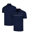 Levelwear Navy New York Yankees Sector Batter Up Raglan Polo In Blue