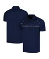 Levelwear Navy New York Yankees Sector Batter Up Raglan Polo In Navy
