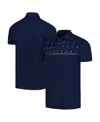 Levelwear Navy New York Yankees Sector Batter Up Raglan Polo In Navy