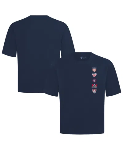 Levelwear Men's Navy Usmnt Luxe Signature Knit Timeline T-shirt In Blue