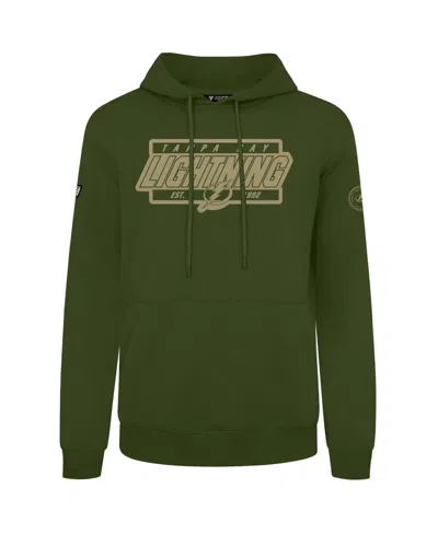 Levelwear Men's Olive Tampa Bay Lightning Podium Pullover Hoodie