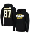 Levelwear Men's Sidney Crosby Black Pittsburgh Penguins Podium Name Number Pullover Hoodie In Black