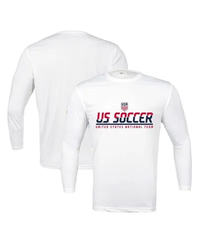 Levelwear Men's White Usmnt Anthem Balk Long Sleeve T-shirt