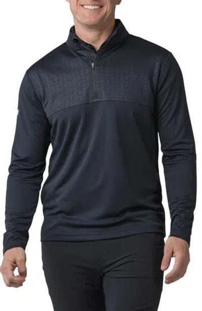 Levelwear Quarter Zip Pullover In Black