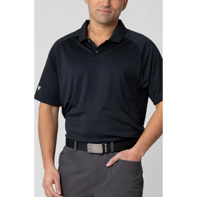 Levelwear Rally Knit Polo In Black