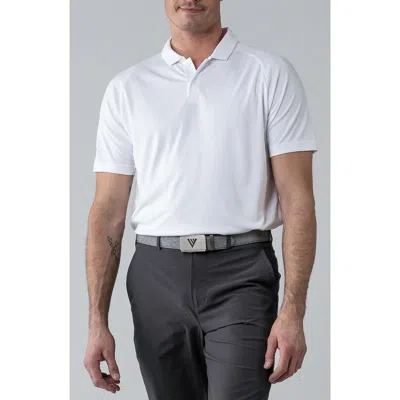 Levelwear Rally Knit Polo In White