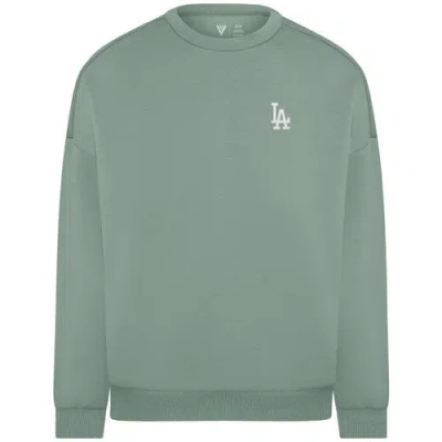 Levelwear Sage Green Los Angeles Dodgers Luxe Signature Tri-blend Pullover Sweatshirt