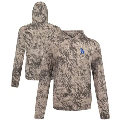 Levelwear Tan Los Angeles Dodgers Insignia Lightweight Long Sleeve Hooded T-shirt