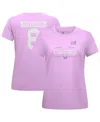 Levelwear Women's Alexander Ovechkin Lavender Washington Capitals Hockey Fights Cancer Anthem Name Number T-sh