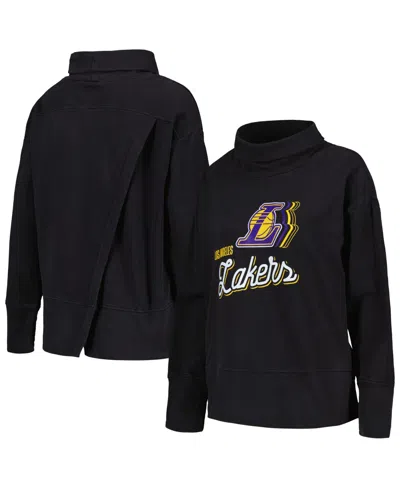 Levelwear Women's Black Los Angeles Lakers Sunset Pullover Sweatshirt
