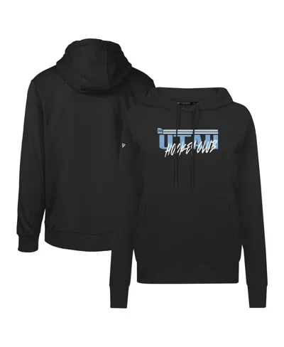 Levelwear Women's Black Nhl Utah Adorn Etched Pullover Hoodie