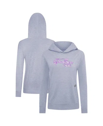 Levelwear Women's Heather Gray Florida Panthers Hockey Fights Cancer Relay Pullover Hoodie