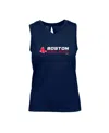 Levelwear Women's  Navy Boston Red Sox Paisley Chase V-neck Tank Top In Navy