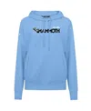 Levelwear Women's Light Blue Utah Mammoth Adorn Wedge Pullover Hoodie In Blue