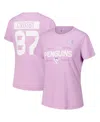 Levelwear Women's Sidney Crosby Lavender Pittsburgh Penguins Hockey Fights Cancer Anthem Name Number T-shirt In Purple