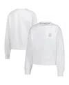 Levelwear Women'sâ White Uswnt Luxe Sponge Tri-blend Pullover Sweatshirt In White