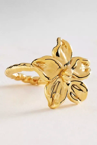 Levens Jewels Levens Statement Flower Ring In Gold