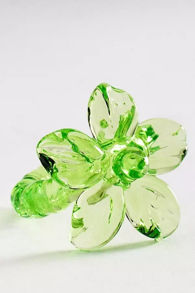 Levens Jewels Levens Statement Flower Ring In Green