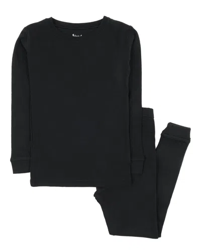 Leveret 2pc Pajama Set In Black