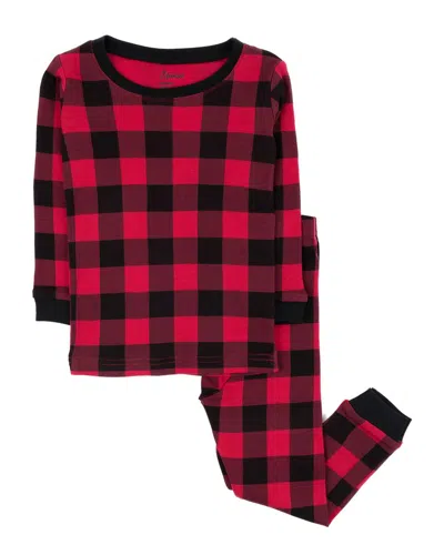 Leveret 2pc Pajama Set In Black