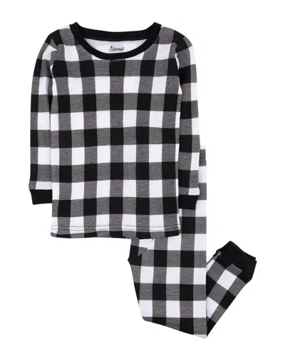 Leveret 2pc Pajama Set In Black