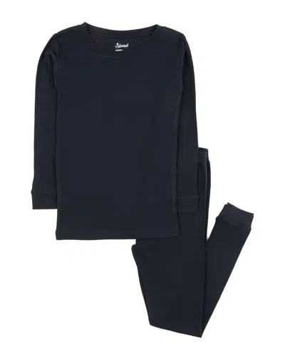 Leveret 2pc Pajama Set In Black