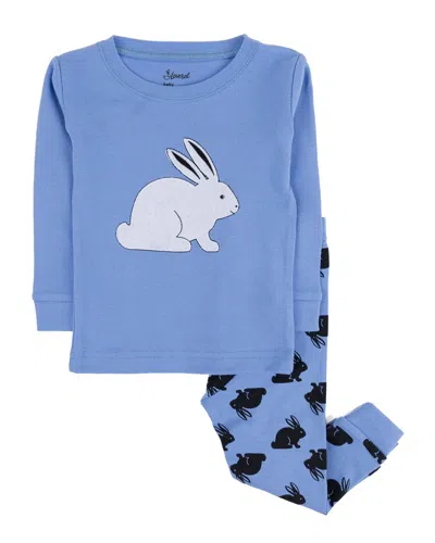 Leveret 2pc Pajama Set In Blue