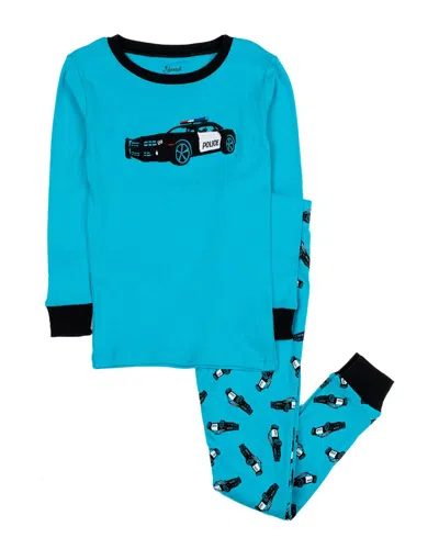 Leveret 2pc Pajama Set In Blue