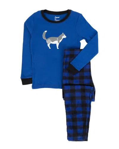 Leveret 2pc Pajama Set In Blue